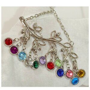 Birthstone Charm Ornament Tree – Love Branch + 12 Charms + Stand